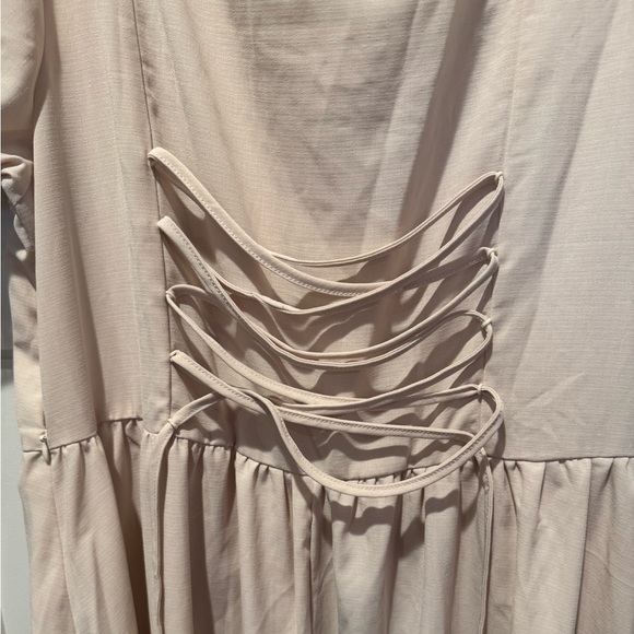 NWT Scarlet Darkness Victorian Renaissance Ruffle High-Low Dress in Apricot - Picture 6 of 9